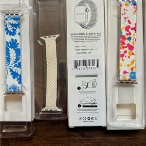 Woven Single Loop Strap - Blue and Multicolor